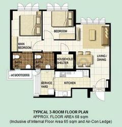 Blk 505B Acacia Breeze @ Yishun (Yishun), HDB 3 Rooms #557759181
